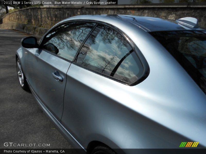 Blue Water Metallic / Gray Boston Leather 2010 BMW 1 Series 135i Coupe