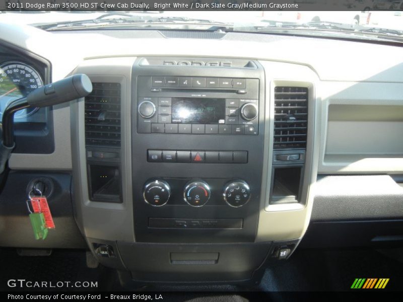 Bright White / Dark Slate Gray/Medium Graystone 2011 Dodge Ram 3500 HD ST Crew Cab Dually