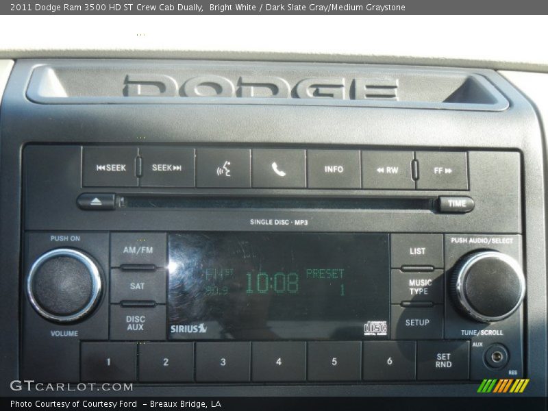 Bright White / Dark Slate Gray/Medium Graystone 2011 Dodge Ram 3500 HD ST Crew Cab Dually