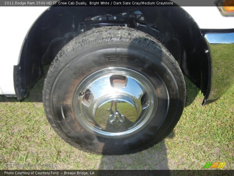 Bright White / Dark Slate Gray/Medium Graystone 2011 Dodge Ram 3500 HD ST Crew Cab Dually