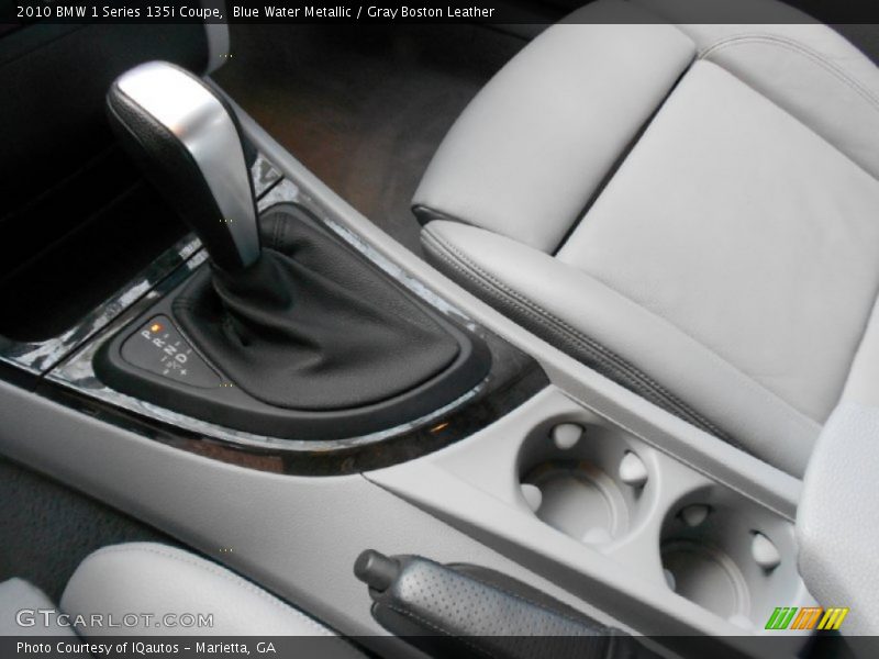 Blue Water Metallic / Gray Boston Leather 2010 BMW 1 Series 135i Coupe