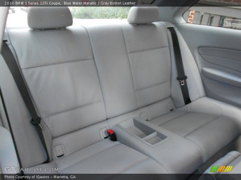 Blue Water Metallic / Gray Boston Leather 2010 BMW 1 Series 135i Coupe