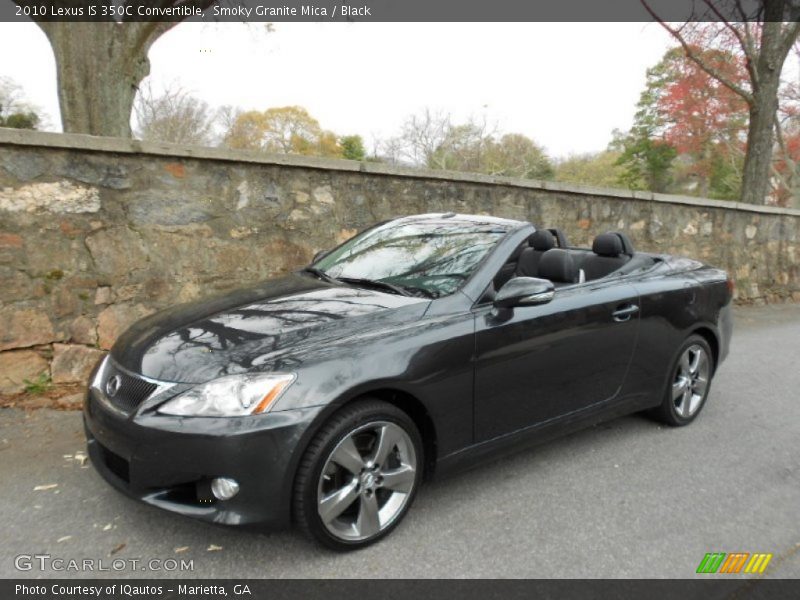 Smoky Granite Mica / Black 2010 Lexus IS 350C Convertible