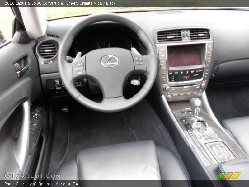 Smoky Granite Mica / Black 2010 Lexus IS 350C Convertible
