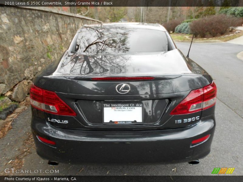 Smoky Granite Mica / Black 2010 Lexus IS 350C Convertible
