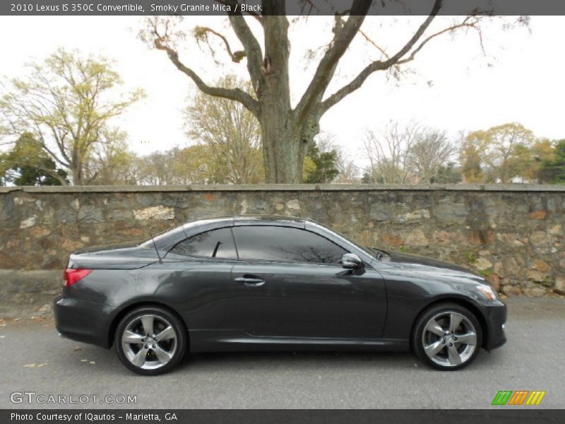 Smoky Granite Mica / Black 2010 Lexus IS 350C Convertible