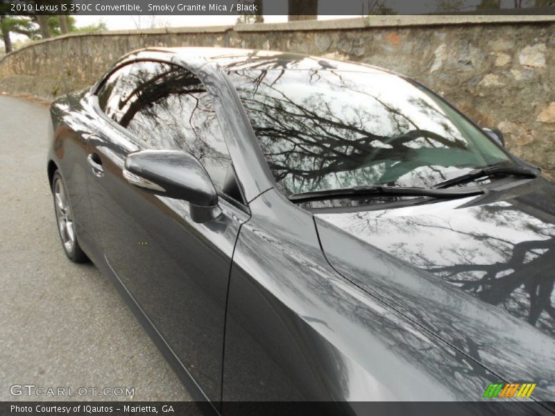 Smoky Granite Mica / Black 2010 Lexus IS 350C Convertible