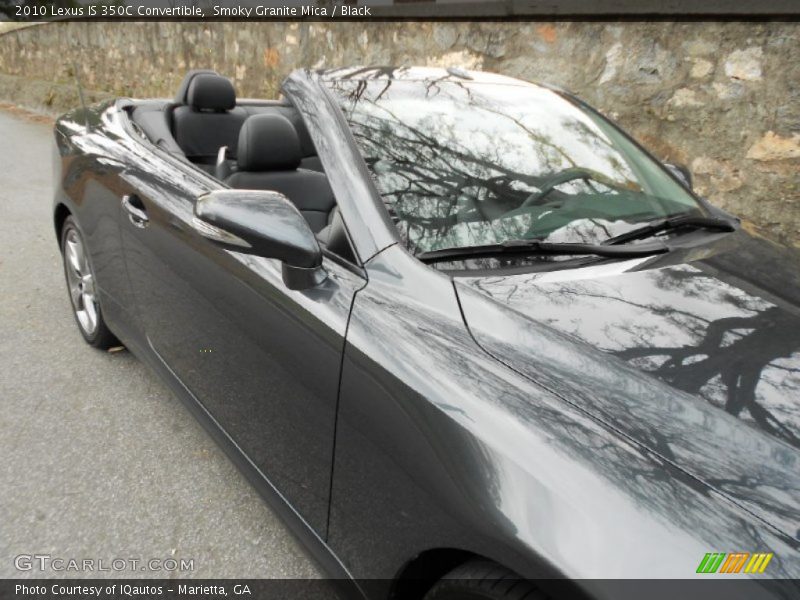 Smoky Granite Mica / Black 2010 Lexus IS 350C Convertible