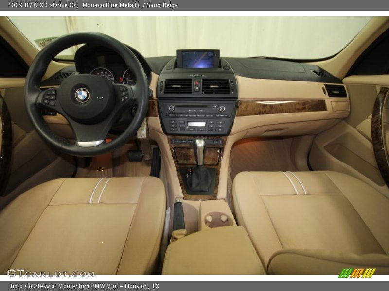 Monaco Blue Metallic / Sand Beige 2009 BMW X3 xDrive30i