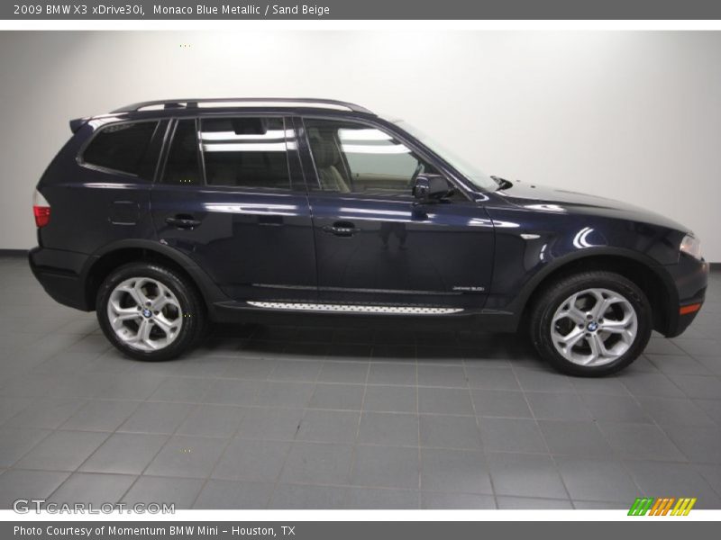 Monaco Blue Metallic / Sand Beige 2009 BMW X3 xDrive30i