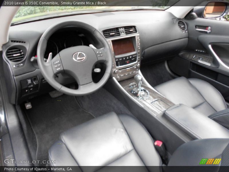 Smoky Granite Mica / Black 2010 Lexus IS 350C Convertible