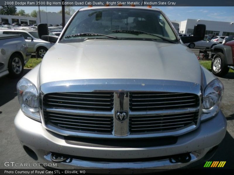Bright Silver Metallic / Medium Slate Gray 2008 Dodge Ram 3500 Big Horn Edition Quad Cab Dually
