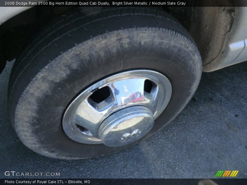 Bright Silver Metallic / Medium Slate Gray 2008 Dodge Ram 3500 Big Horn Edition Quad Cab Dually