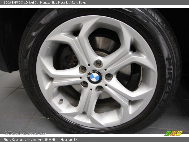 Monaco Blue Metallic / Sand Beige 2009 BMW X3 xDrive30i