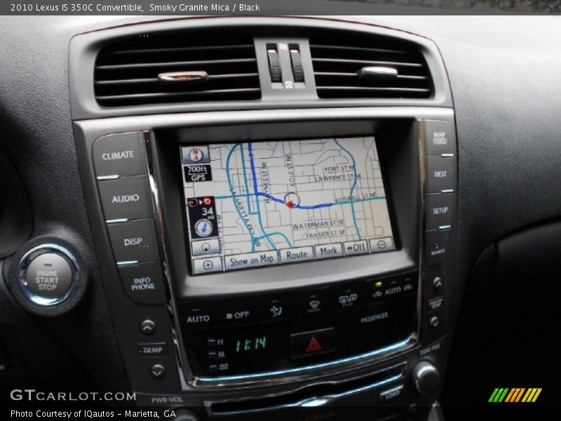 Smoky Granite Mica / Black 2010 Lexus IS 350C Convertible