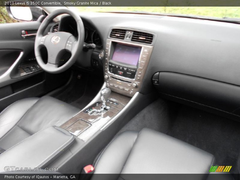 Smoky Granite Mica / Black 2010 Lexus IS 350C Convertible