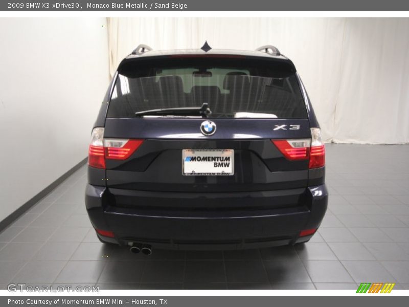 Monaco Blue Metallic / Sand Beige 2009 BMW X3 xDrive30i