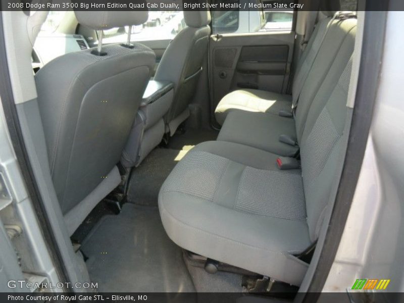 Bright Silver Metallic / Medium Slate Gray 2008 Dodge Ram 3500 Big Horn Edition Quad Cab Dually