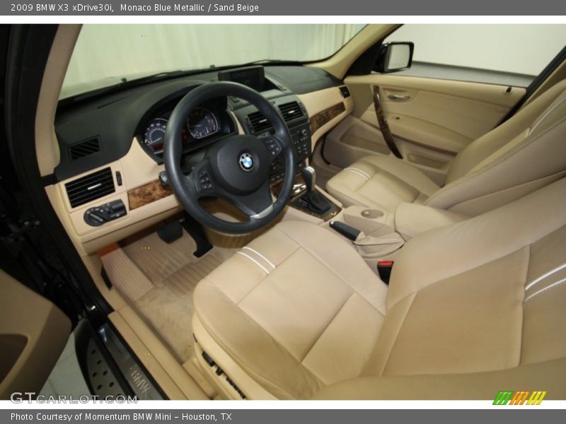 Monaco Blue Metallic / Sand Beige 2009 BMW X3 xDrive30i