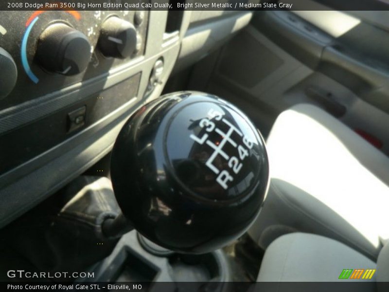 Bright Silver Metallic / Medium Slate Gray 2008 Dodge Ram 3500 Big Horn Edition Quad Cab Dually