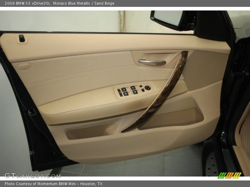 Monaco Blue Metallic / Sand Beige 2009 BMW X3 xDrive30i