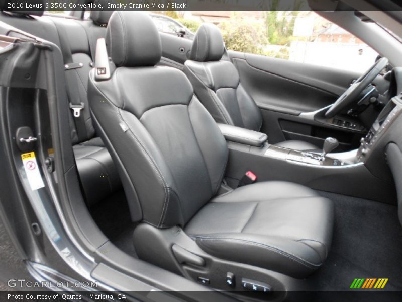 Smoky Granite Mica / Black 2010 Lexus IS 350C Convertible
