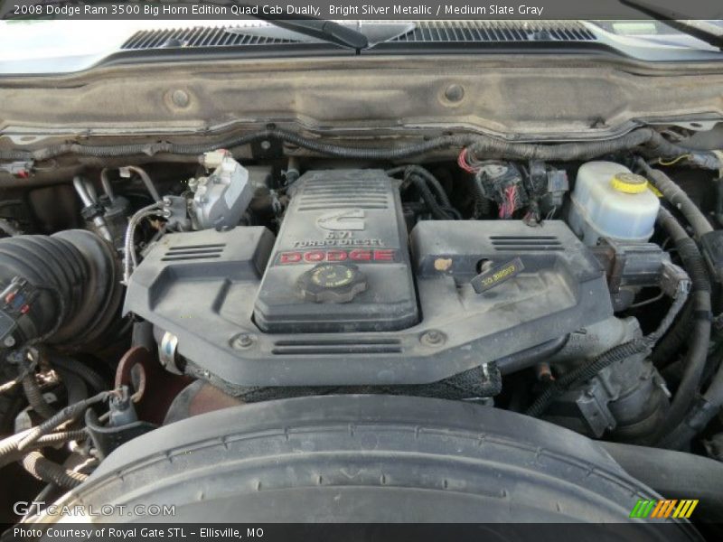 Bright Silver Metallic / Medium Slate Gray 2008 Dodge Ram 3500 Big Horn Edition Quad Cab Dually