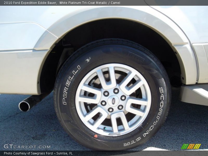 White Platinum Tri-Coat Metallic / Camel 2010 Ford Expedition Eddie Bauer