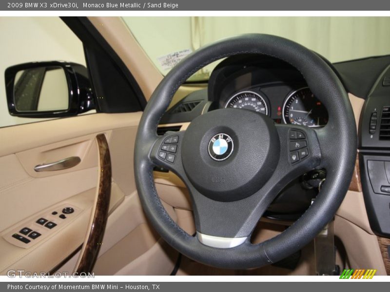 Monaco Blue Metallic / Sand Beige 2009 BMW X3 xDrive30i