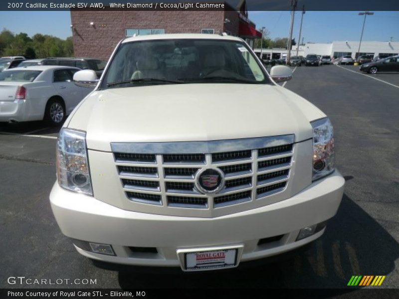 White Diamond / Cocoa/Light Cashmere 2007 Cadillac Escalade ESV AWD