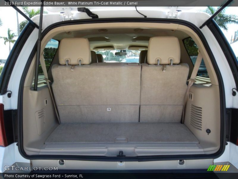 White Platinum Tri-Coat Metallic / Camel 2010 Ford Expedition Eddie Bauer