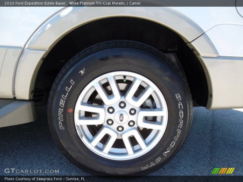 White Platinum Tri-Coat Metallic / Camel 2010 Ford Expedition Eddie Bauer