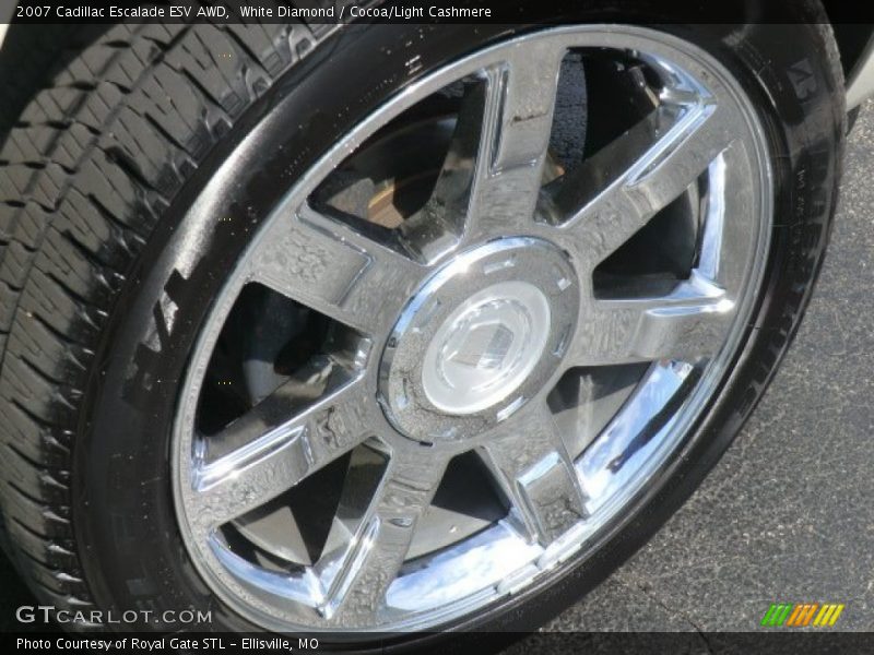 White Diamond / Cocoa/Light Cashmere 2007 Cadillac Escalade ESV AWD