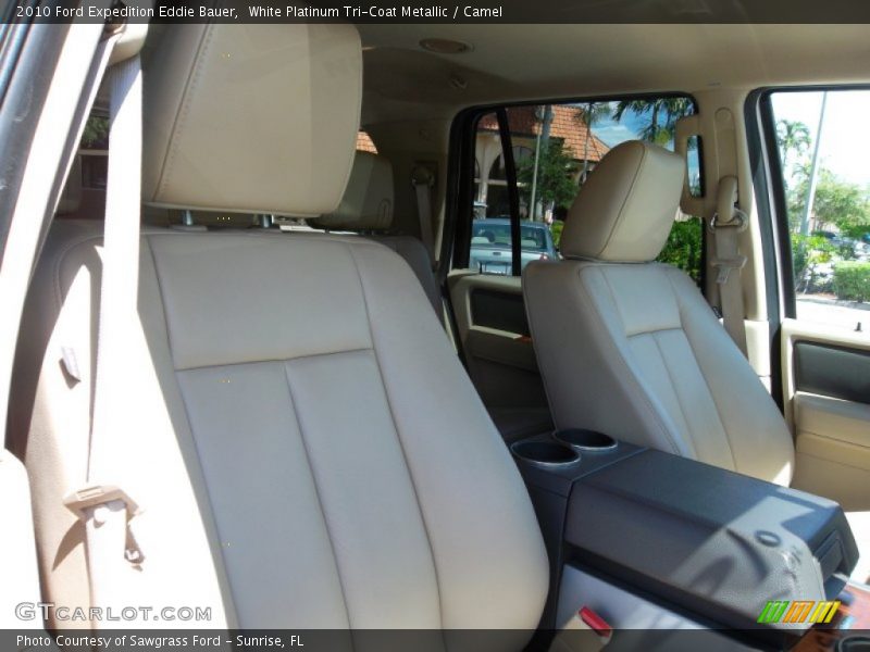 White Platinum Tri-Coat Metallic / Camel 2010 Ford Expedition Eddie Bauer