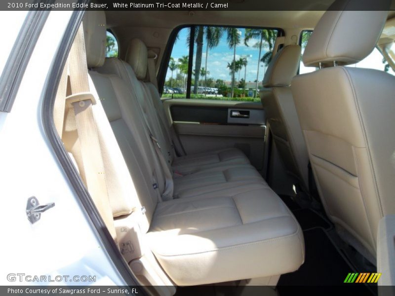 White Platinum Tri-Coat Metallic / Camel 2010 Ford Expedition Eddie Bauer