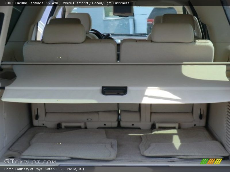 White Diamond / Cocoa/Light Cashmere 2007 Cadillac Escalade ESV AWD