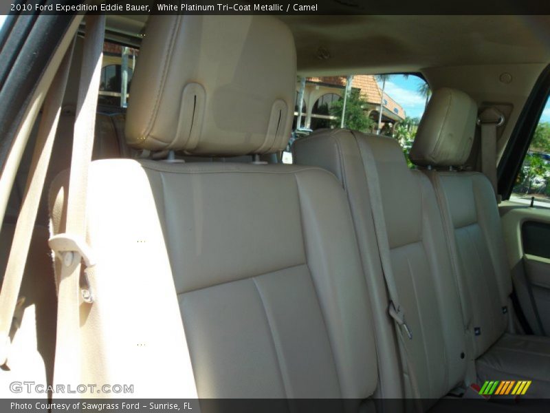 White Platinum Tri-Coat Metallic / Camel 2010 Ford Expedition Eddie Bauer