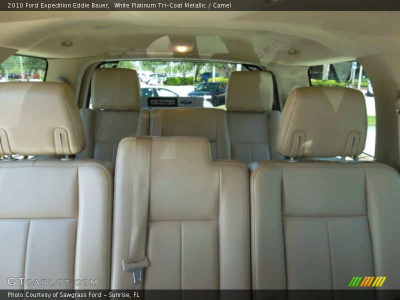 White Platinum Tri-Coat Metallic / Camel 2010 Ford Expedition Eddie Bauer