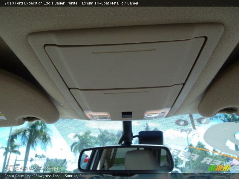 White Platinum Tri-Coat Metallic / Camel 2010 Ford Expedition Eddie Bauer