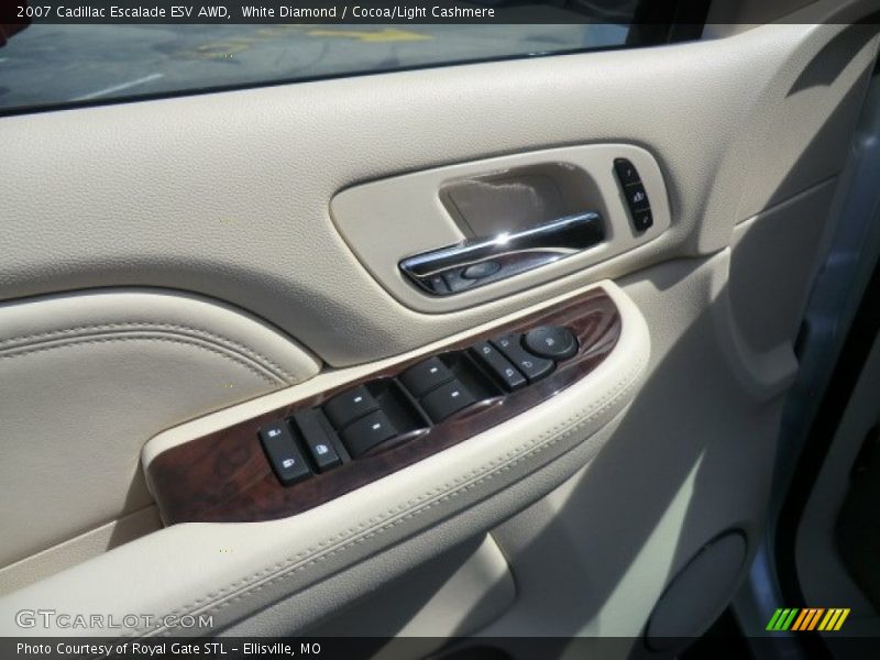 White Diamond / Cocoa/Light Cashmere 2007 Cadillac Escalade ESV AWD