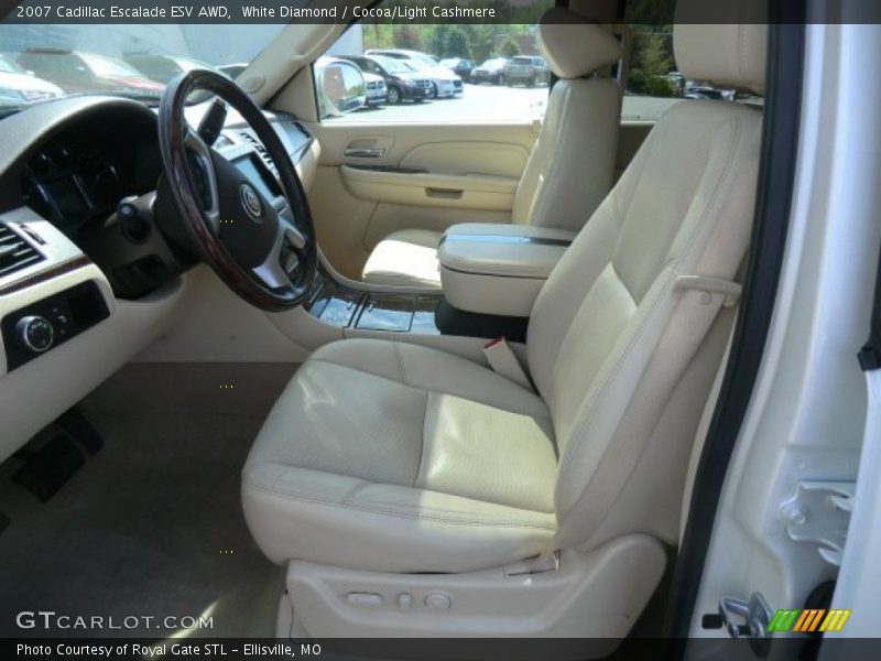 White Diamond / Cocoa/Light Cashmere 2007 Cadillac Escalade ESV AWD