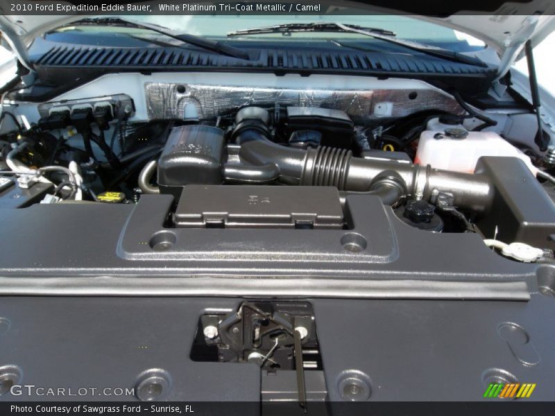 White Platinum Tri-Coat Metallic / Camel 2010 Ford Expedition Eddie Bauer