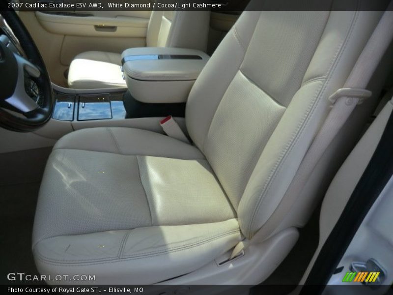 White Diamond / Cocoa/Light Cashmere 2007 Cadillac Escalade ESV AWD