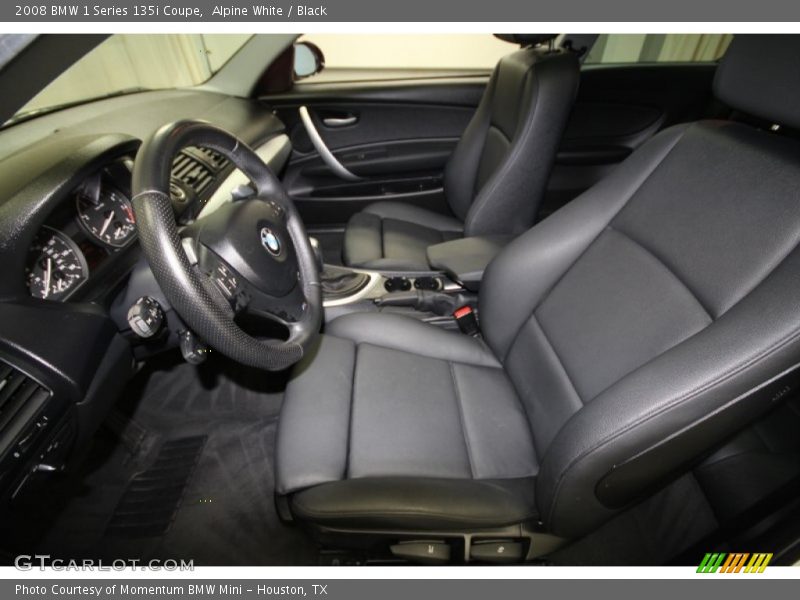 Alpine White / Black 2008 BMW 1 Series 135i Coupe
