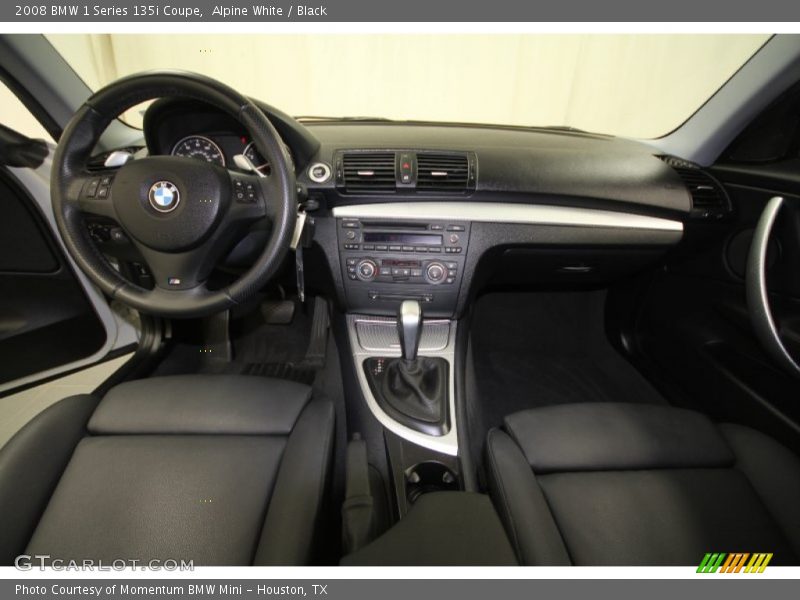 Alpine White / Black 2008 BMW 1 Series 135i Coupe