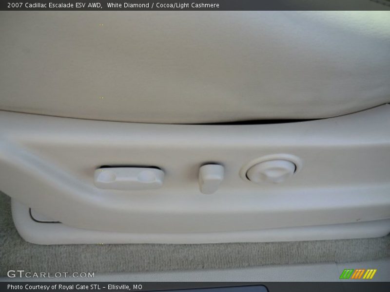 White Diamond / Cocoa/Light Cashmere 2007 Cadillac Escalade ESV AWD