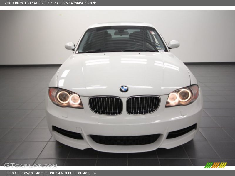 Alpine White / Black 2008 BMW 1 Series 135i Coupe