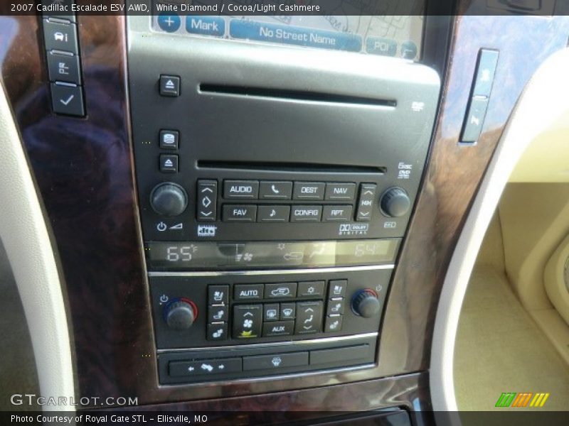 White Diamond / Cocoa/Light Cashmere 2007 Cadillac Escalade ESV AWD