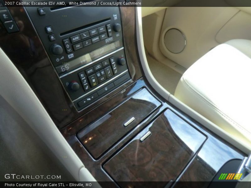 White Diamond / Cocoa/Light Cashmere 2007 Cadillac Escalade ESV AWD