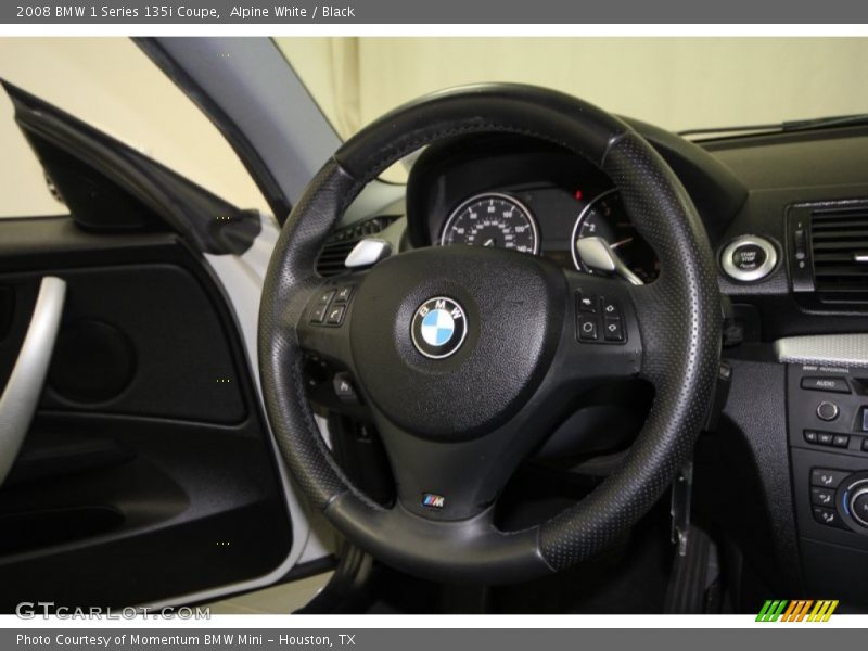 Alpine White / Black 2008 BMW 1 Series 135i Coupe